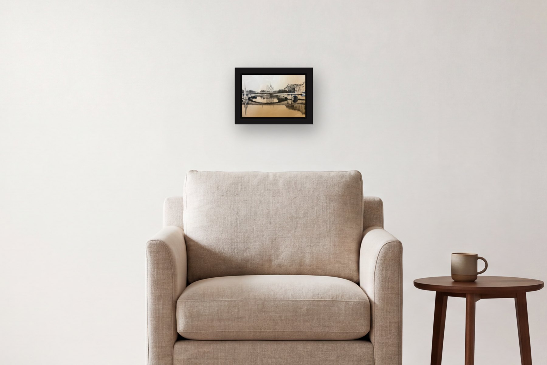 Bridge by Gordon, hanging above an armchair