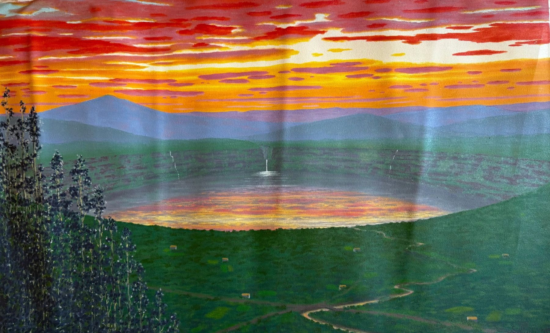 Original photo of Guatavita Lake in Colombia by Bill Sullivan