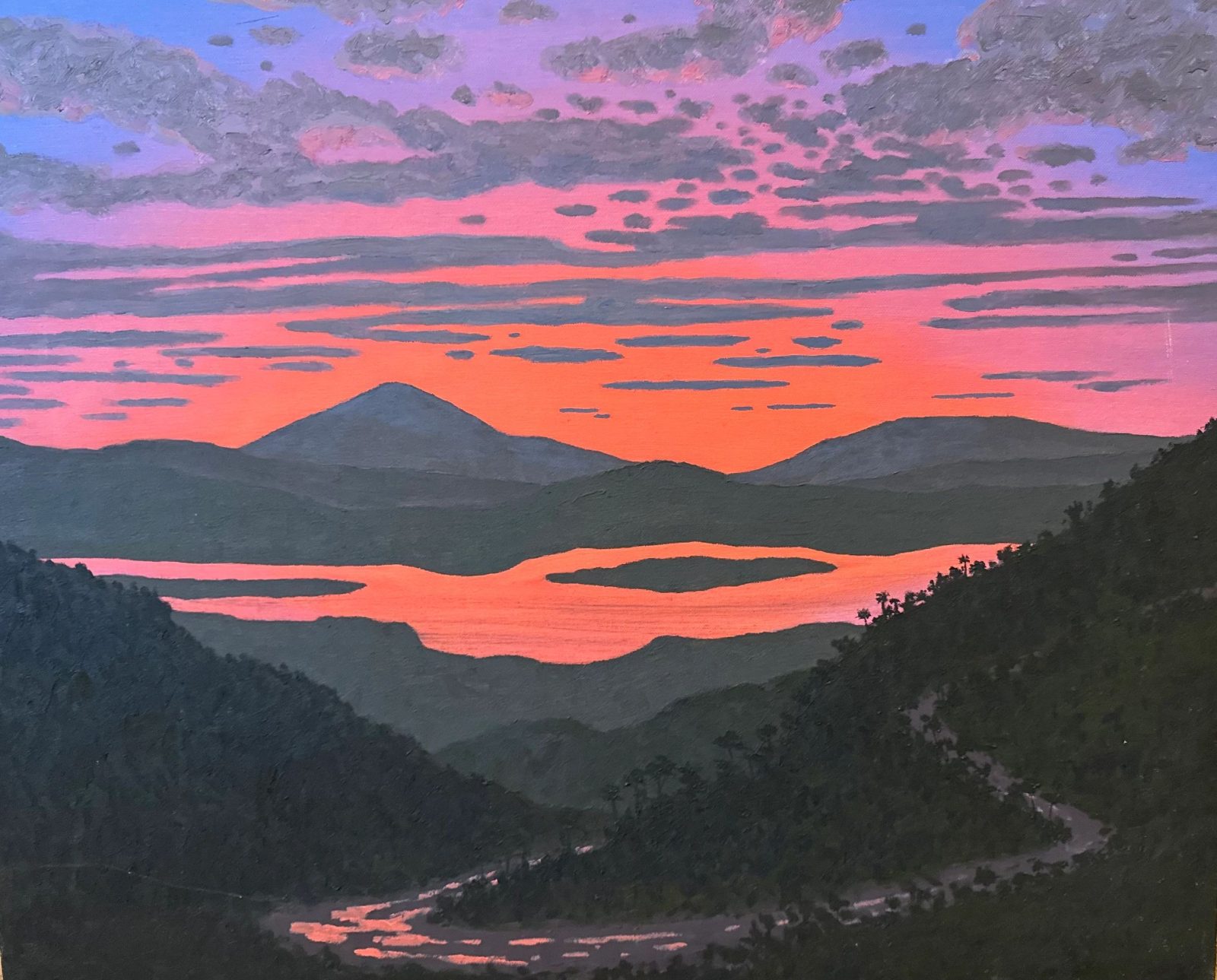 Original photo of Mountain and River by Bill Sullivan