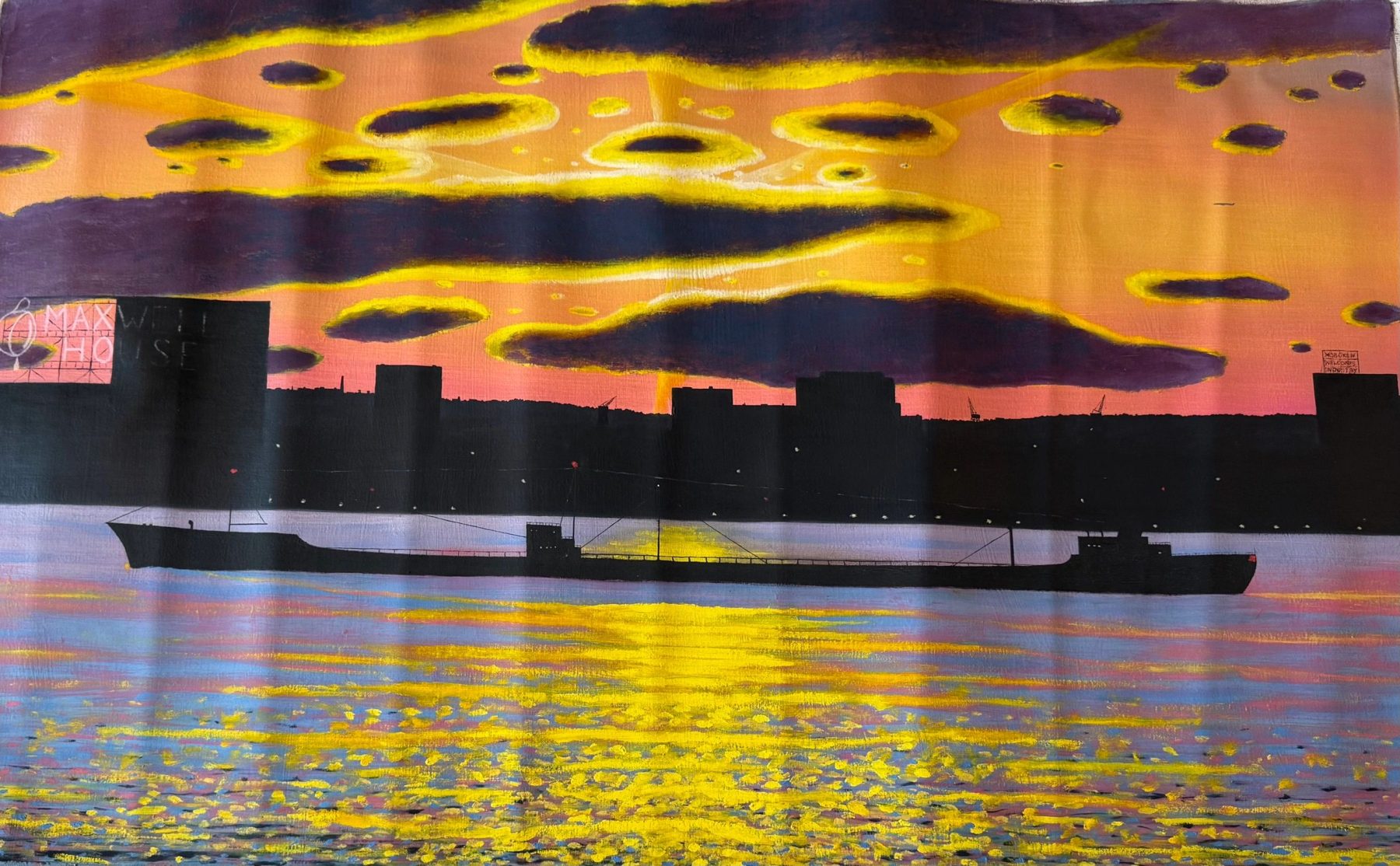 Original photo of New Jersey Skyline by Bill Sullivan