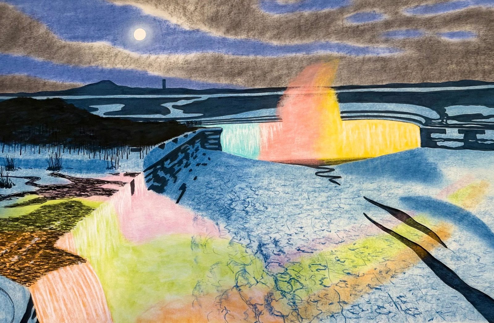 Original photo of Niagara Illuminated by Bill Sullivan