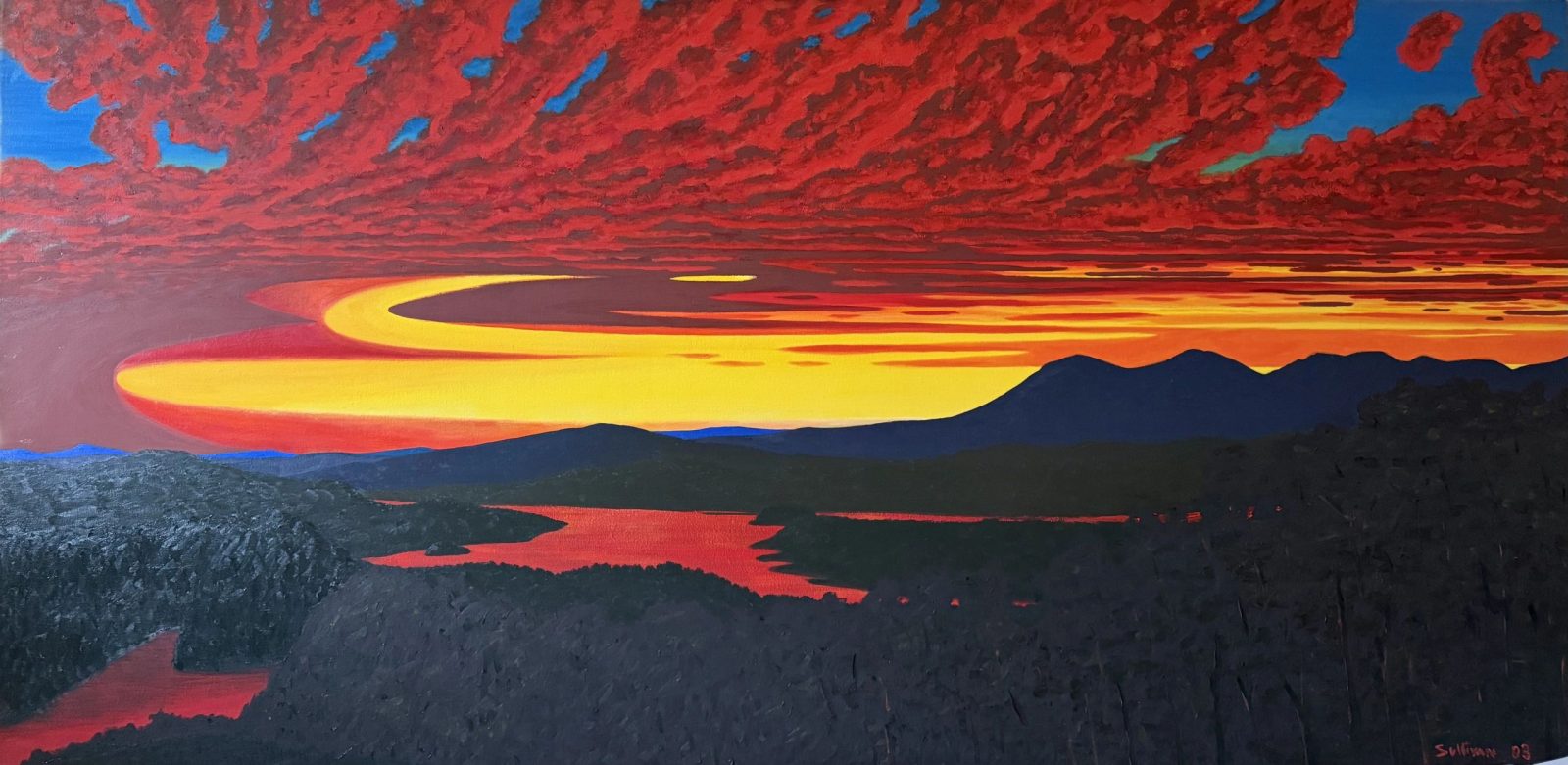 Original photo of Olana Twilight II by Bill Sullivan