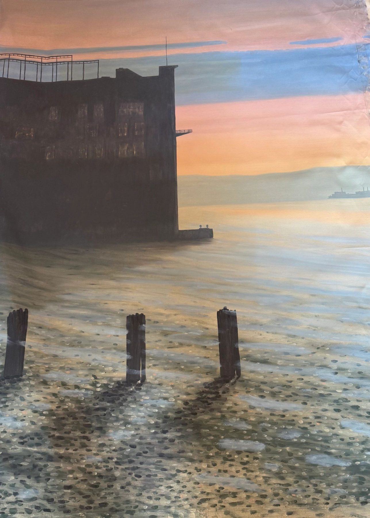 Original photo of Old Pier in New York by Bill Sullivan