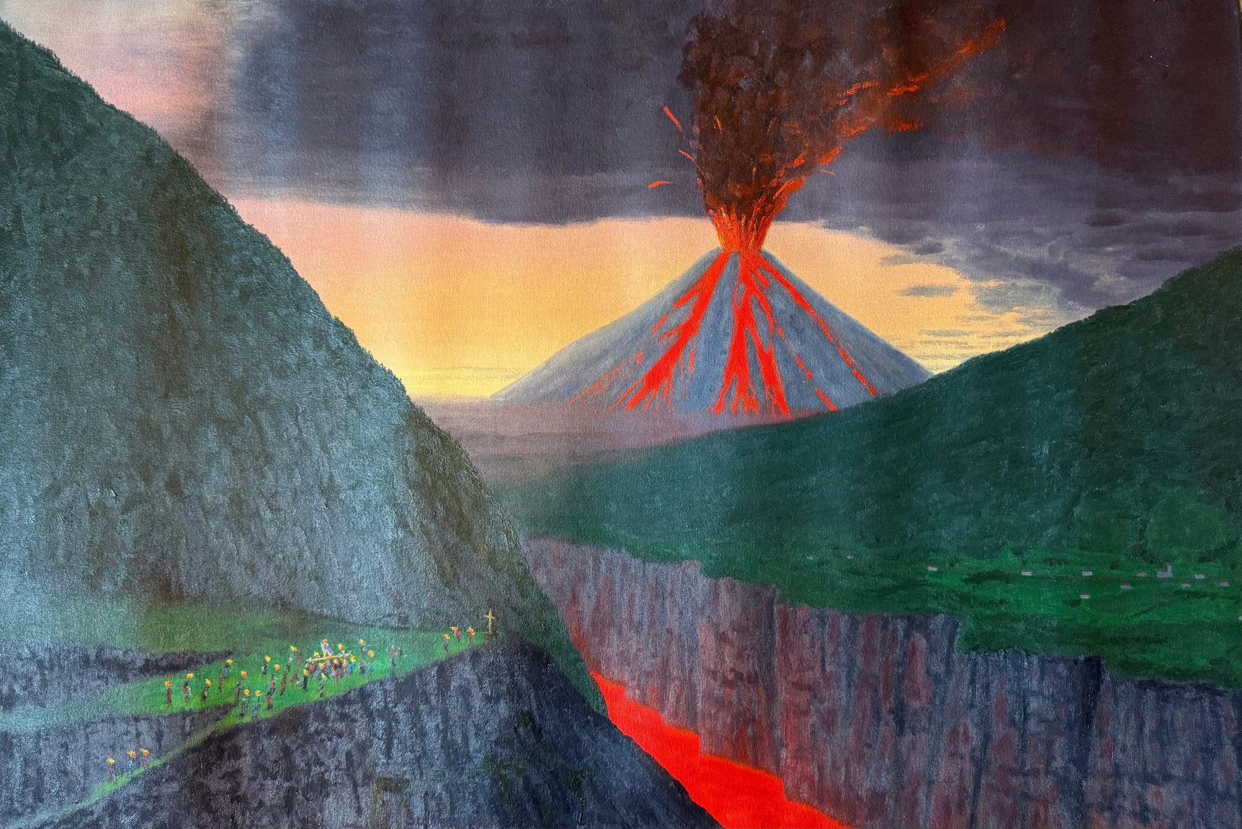 Original photo of Sangay by Bill Sullivan