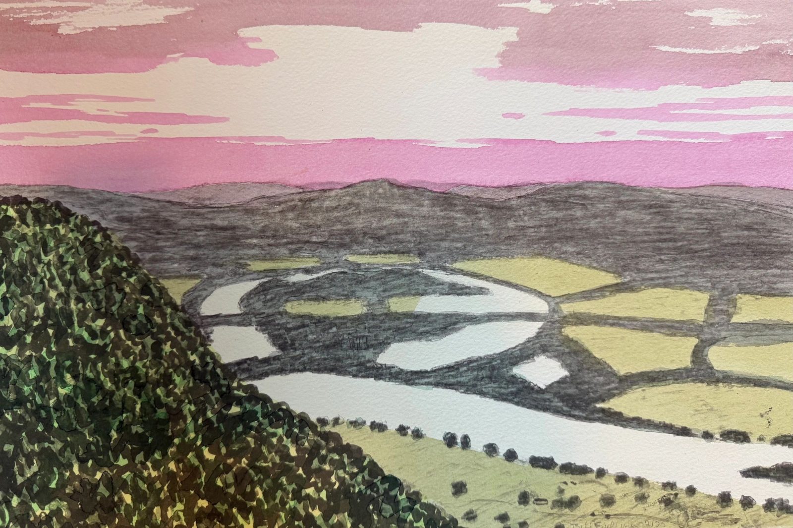Original photo of The Oxbow, 2/25 by Bill Sullivan