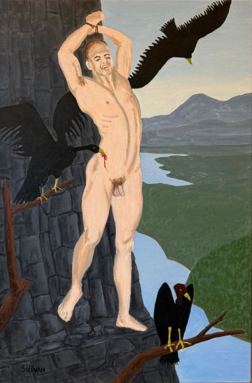 Birds, óleo sobre lienzo, Bill Sullivan