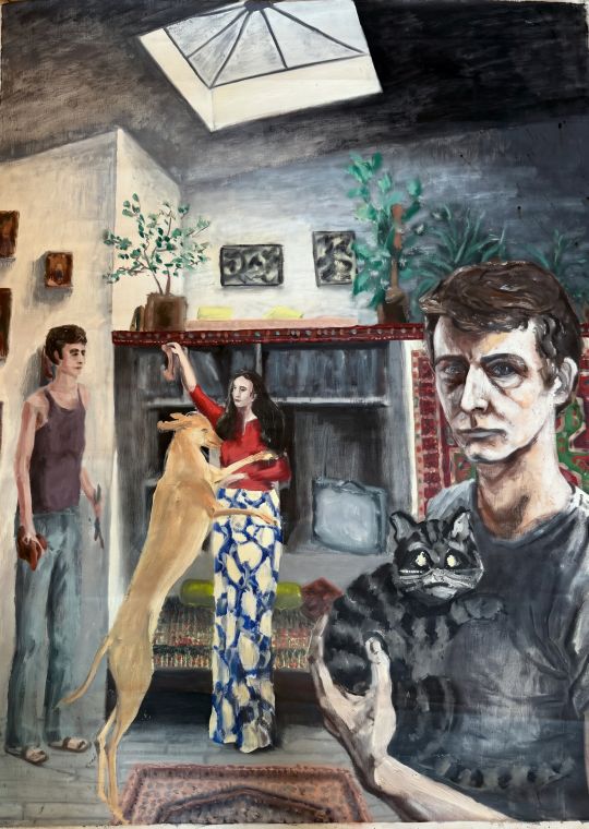 Family, óleo sobre lienzo, Bill Sullivan