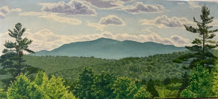 Mountain, Oil on canvas, Artist not recorded
