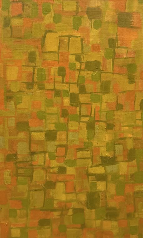 Orange Blocks, Oil on canvas, Bill Sullivan
