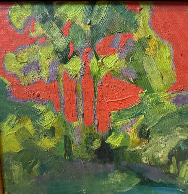 Red and Green, Oil on canvas, Artist not recorded