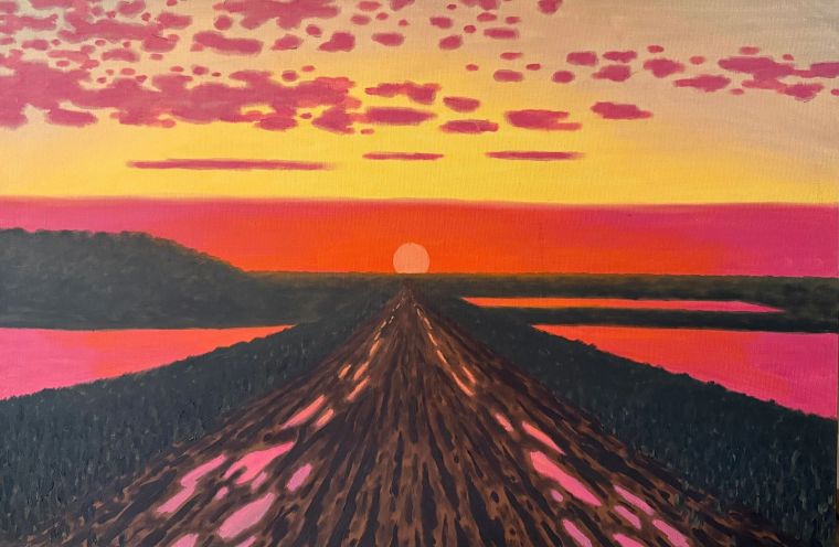 Road to Sun, Oil on canvas, Bill Sullivan