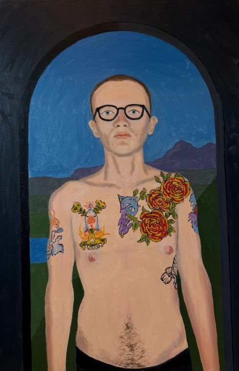 Roses, óleo sobre lienzo, Bill Sullivan