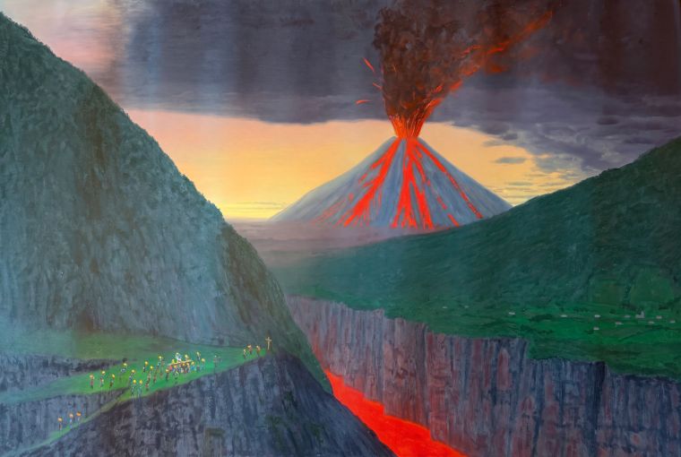 Sangay, Oil on canvas, Bill Sullivan