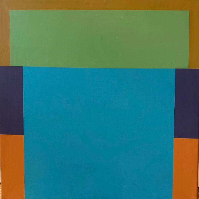 Squares, Oil on canvas, Bill Sullivan