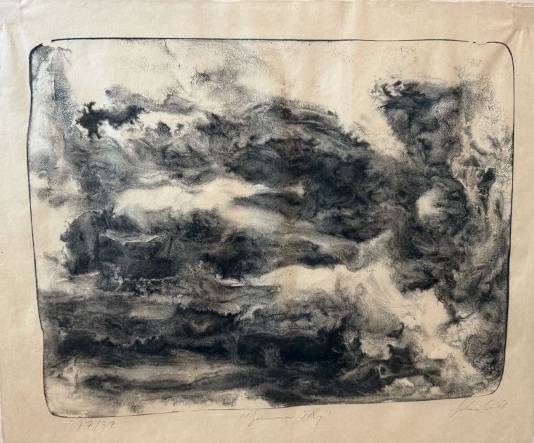 Summer Sky, Lithograph on japan paper, John Schueler