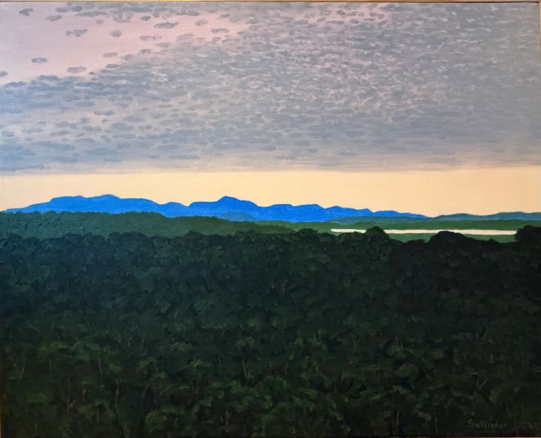 Thinking of Friedrich, Oil on canvas, Bill Sullivan
