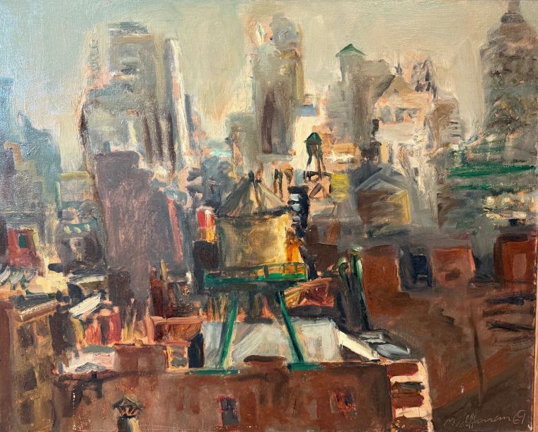 Untitled, Oil on canvas, Middlanan