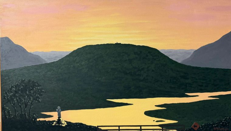 Virgin of the Motorist, Oil on canvas, Bill Sullivan