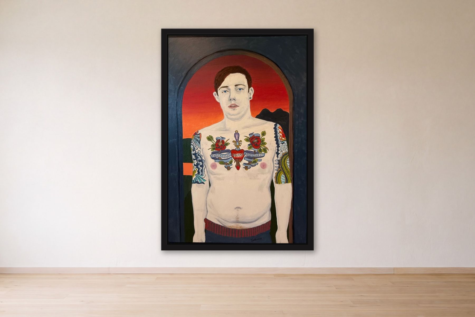 Awake These Dreams from Sleep by Bill Sullivan, framed on a gallery wall