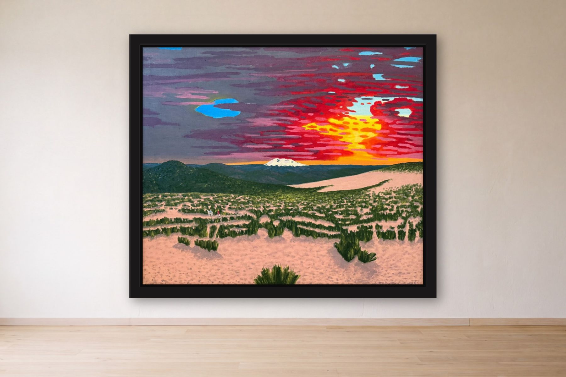 Chimbarazo II by Bill Sullivan, framed on a gallery wall
