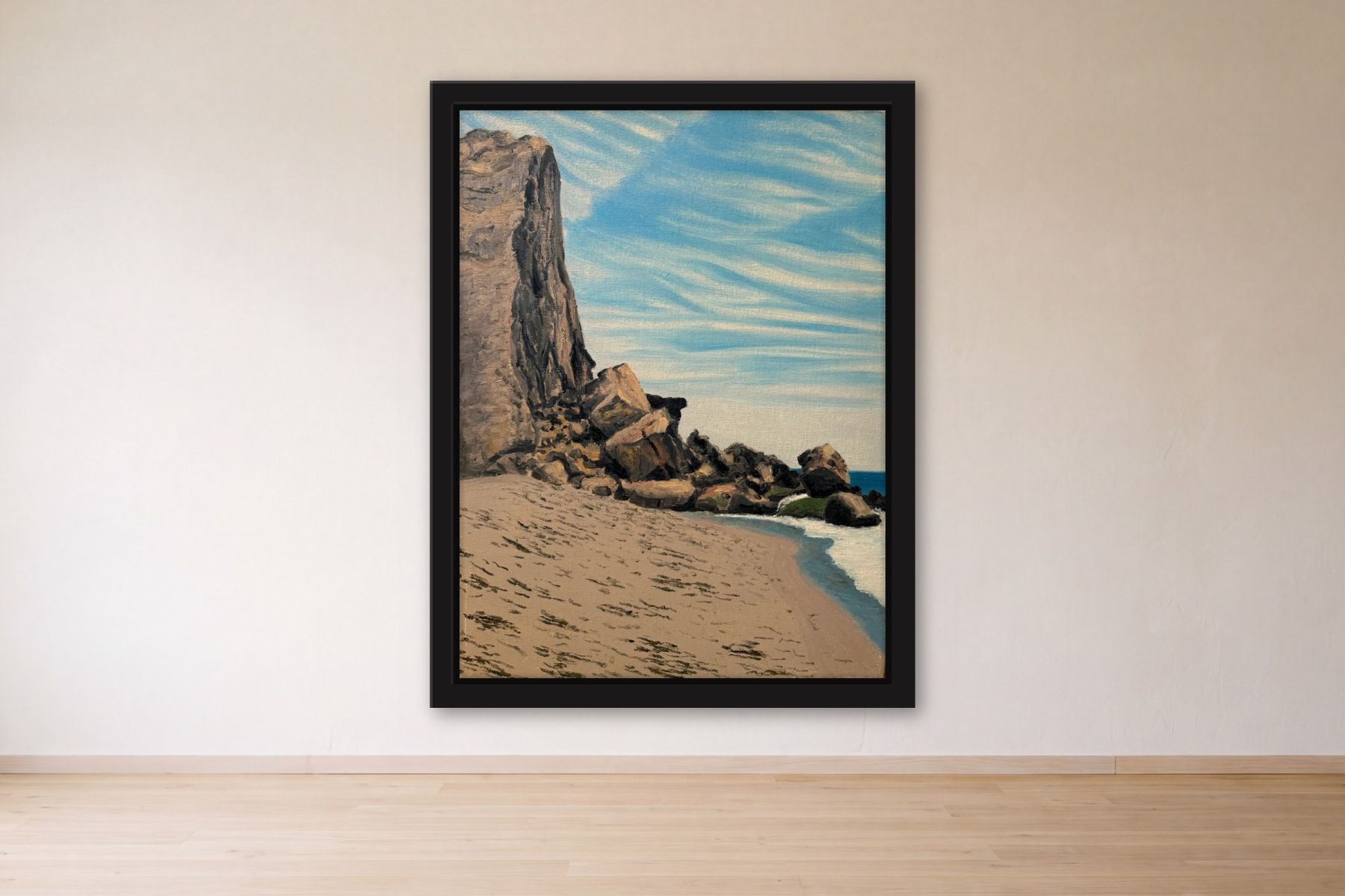 Montauk by Bill Sullivan, framed on a gallery wall