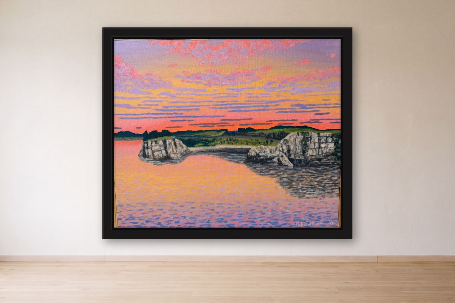 Quarry in Upstate NY by Bill Sullivan, framed on a gallery wall