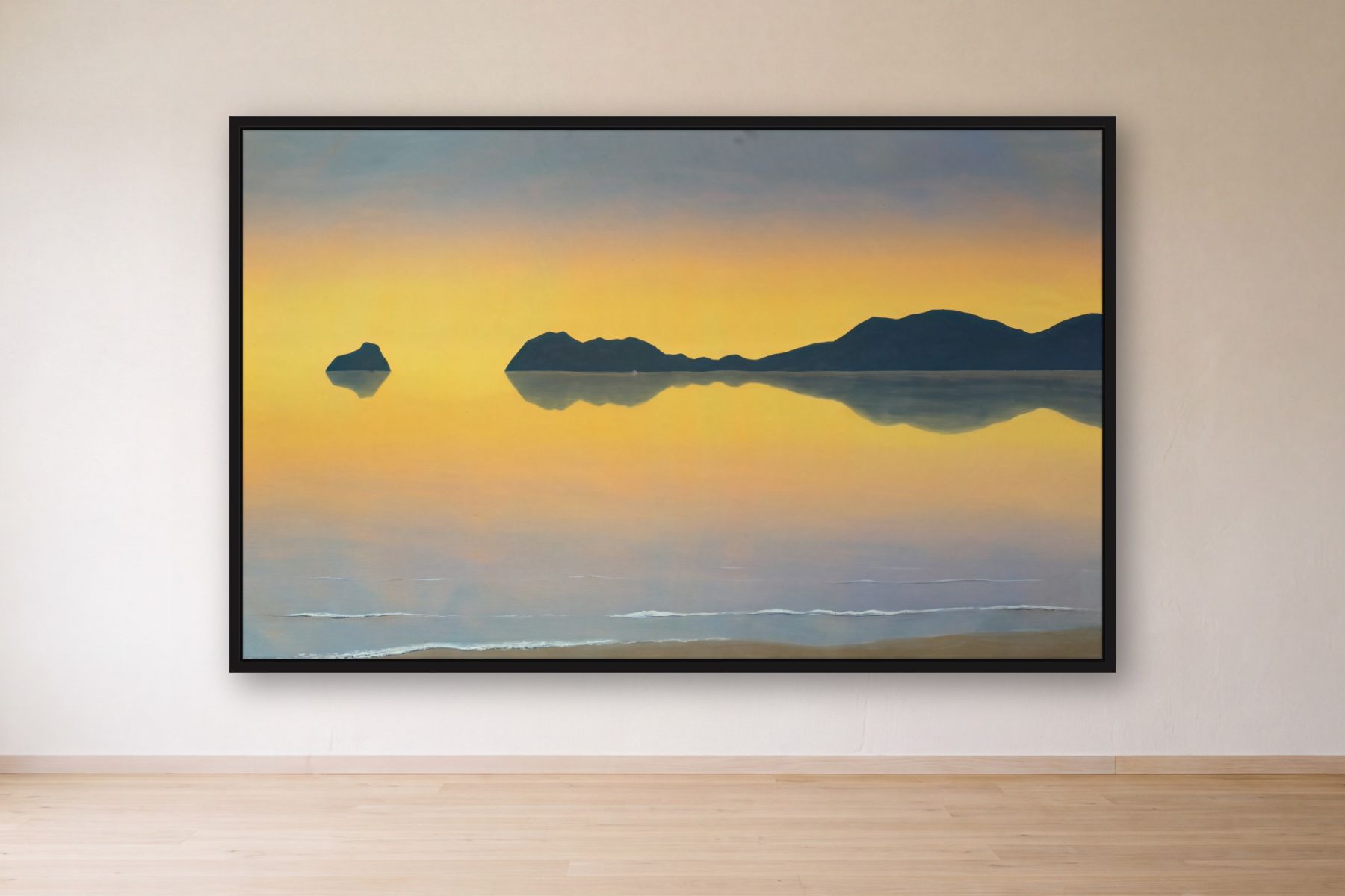 Santa Marta by Bill Sullivan, framed on a gallery wall