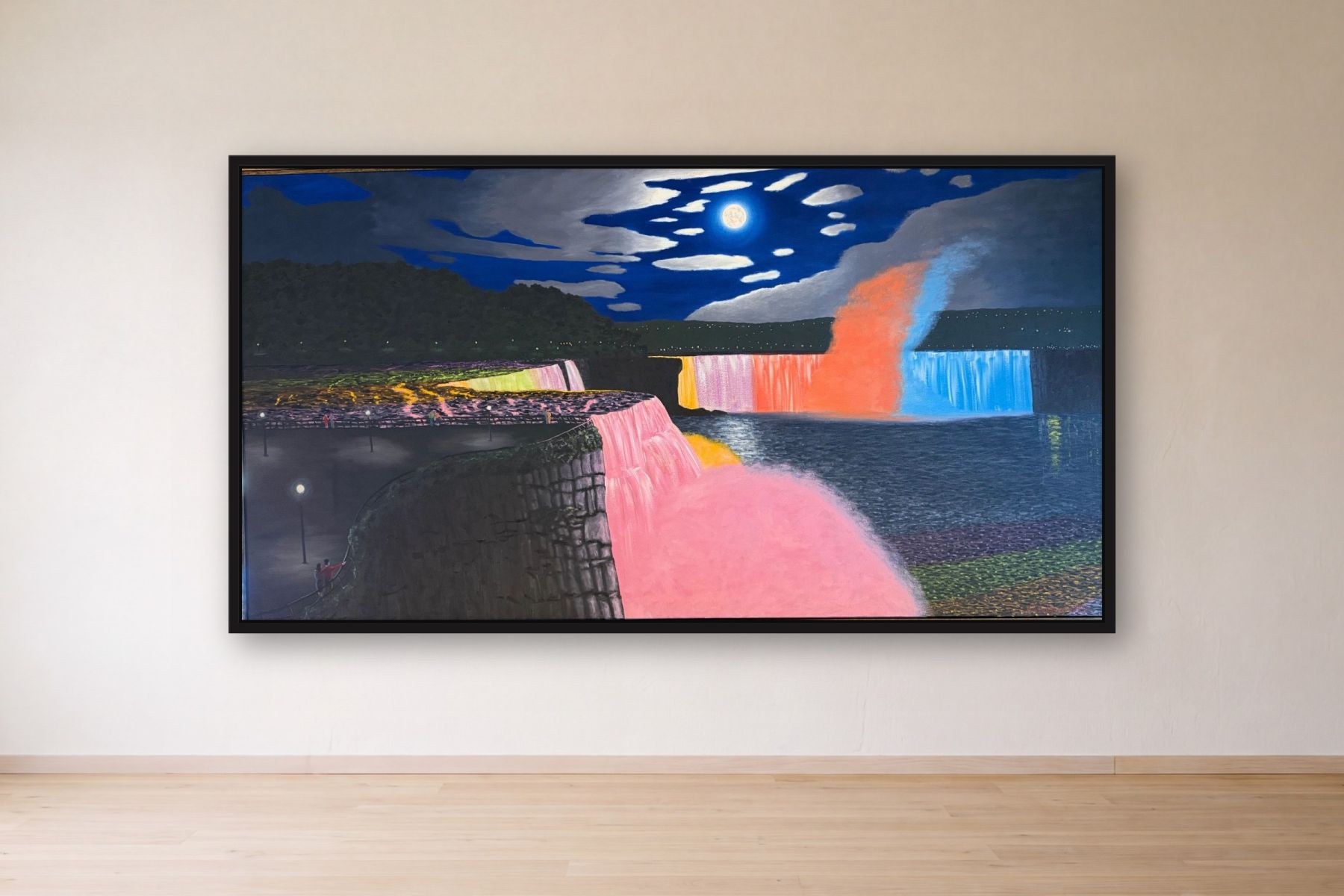 Second Honeymoon by Bill Sullivan, framed on a gallery wall