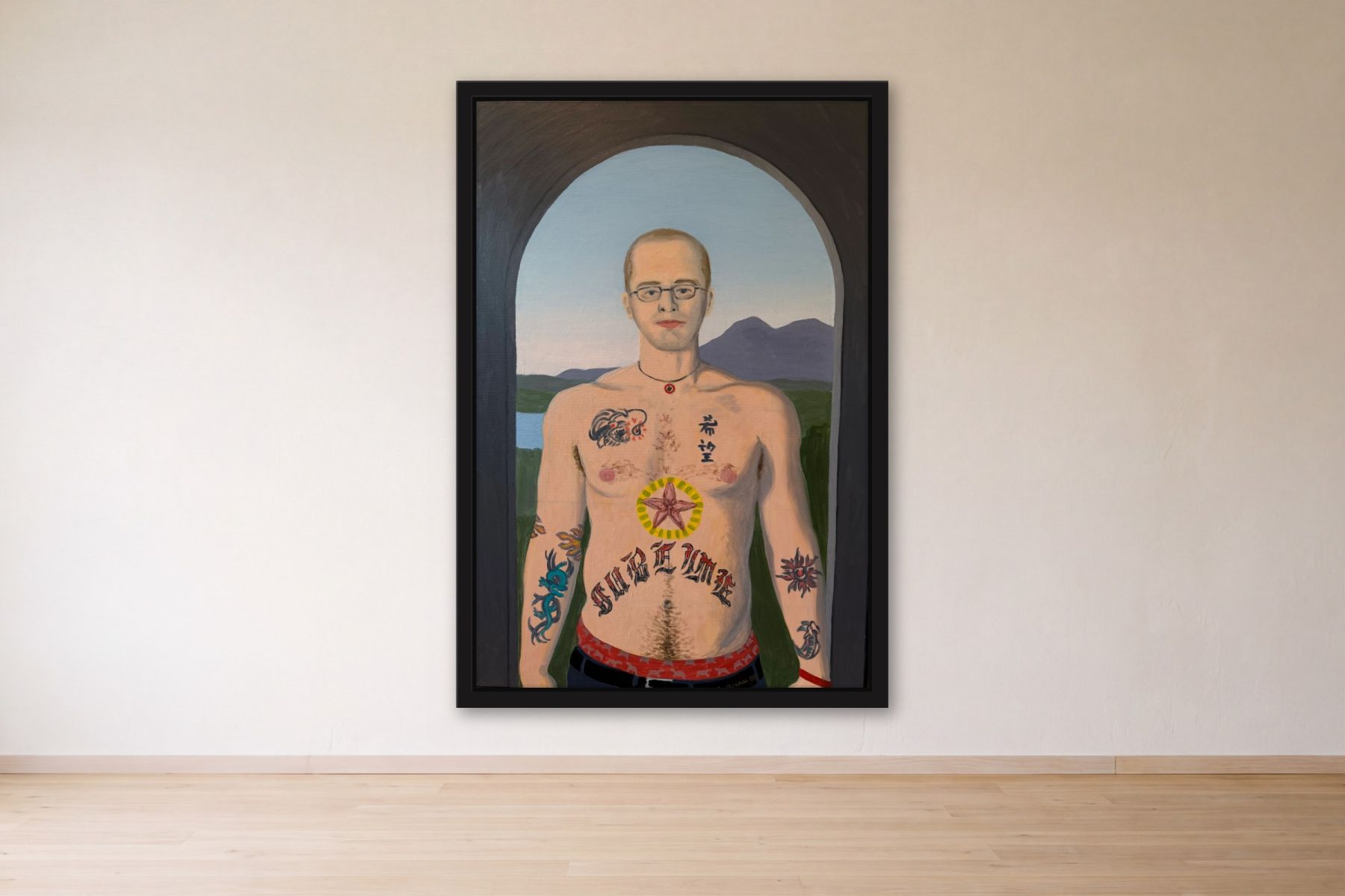 Sublime de Bill Sullivan, enmarcada en una pared