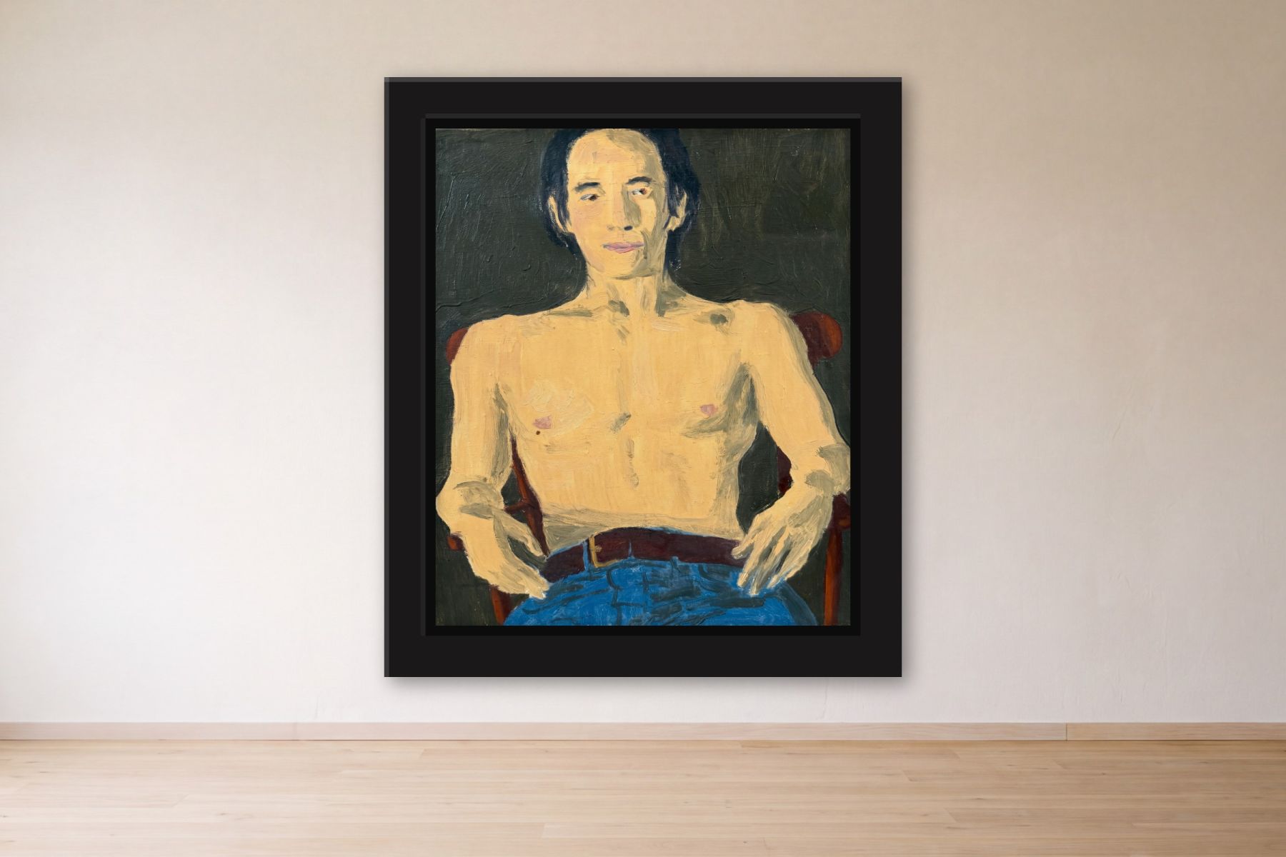 Untitled by Bill Sullivan, framed on a gallery wall