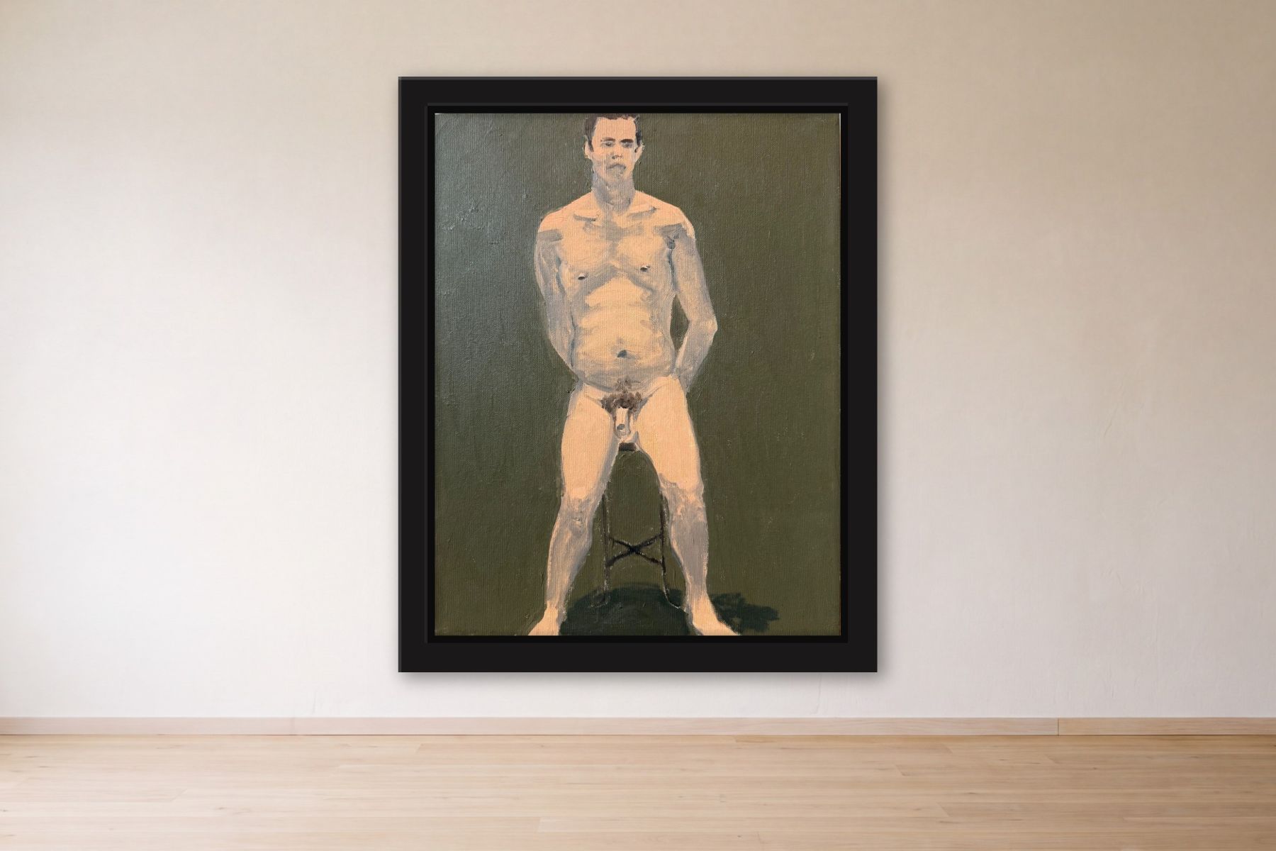 Untitled by Bill Sullivan, framed on a gallery wall