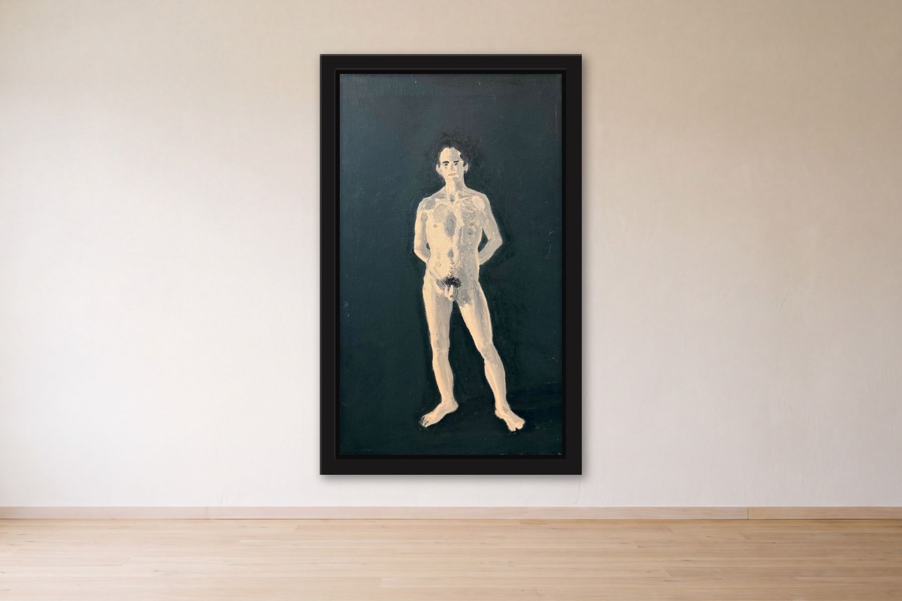 Untitled by Bill Sullivan, framed on a gallery wall