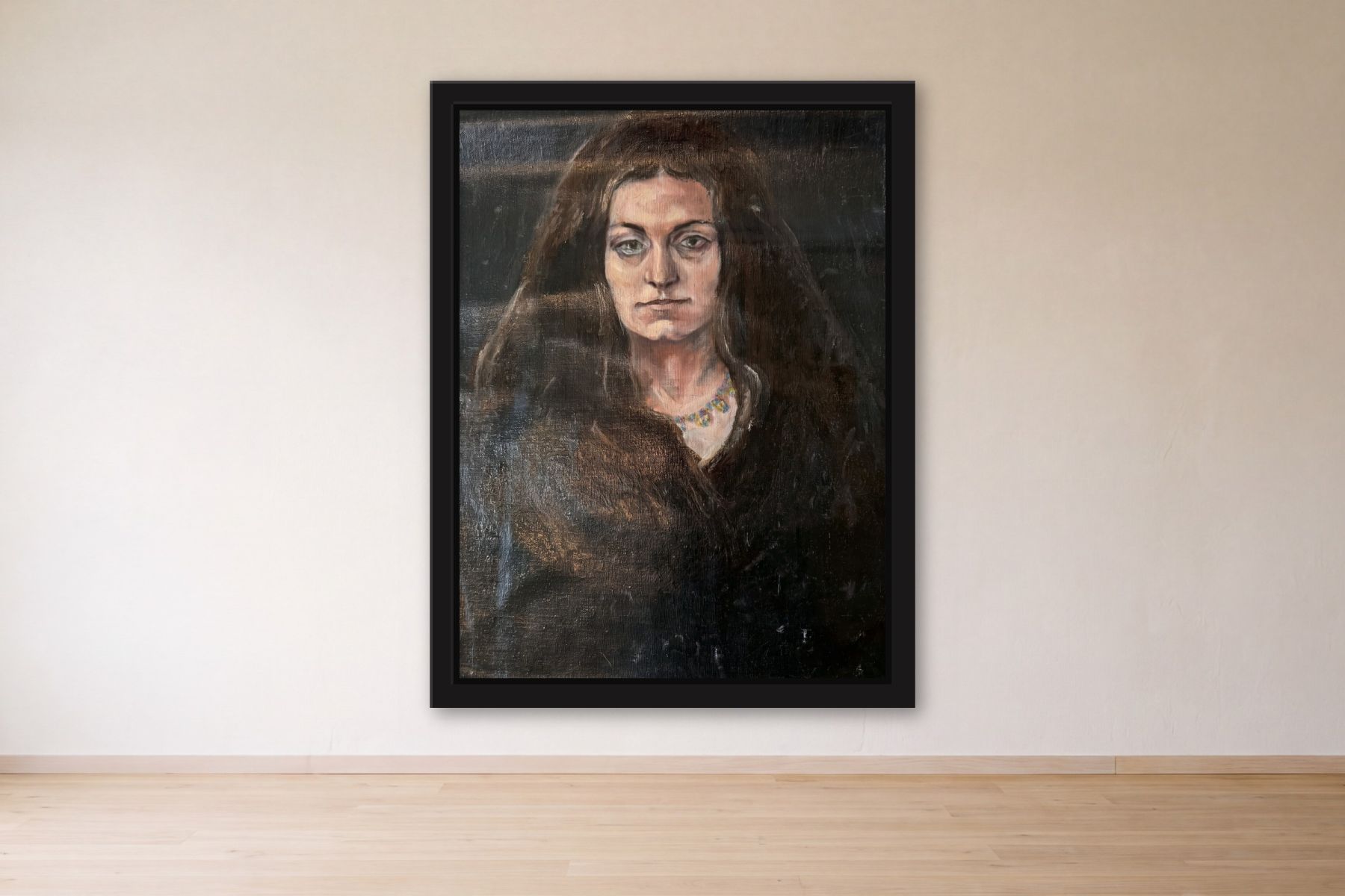 Untitled by Bill Sullivan, framed on a gallery wall