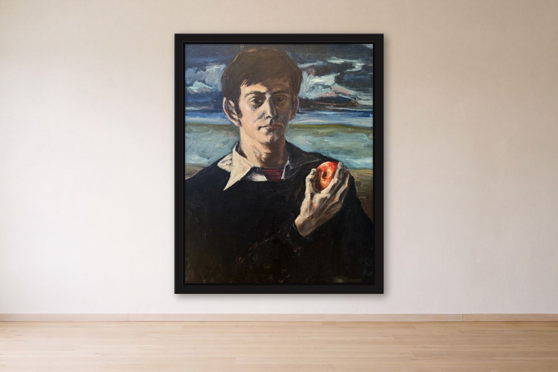 Untitled by Bill Sullivan, framed on a gallery wall