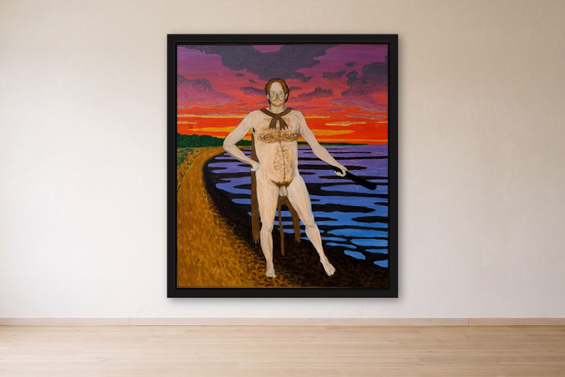 Untitled by Bill Sullivan, framed on a gallery wall
