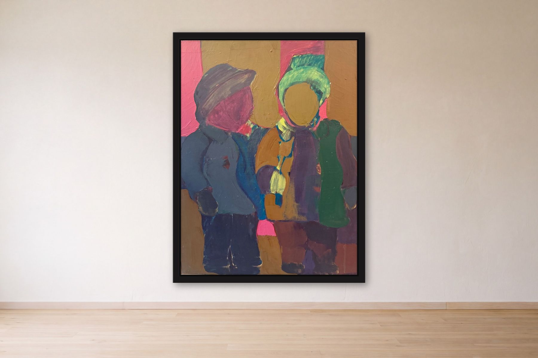 Untitled by Artist not recorded, framed on a gallery wall