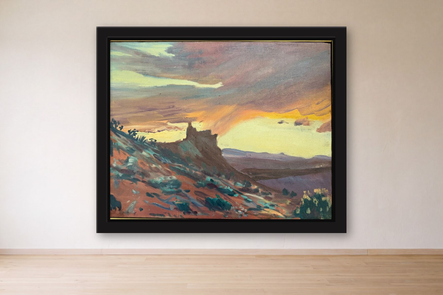 Untitled by Artist not recorded, framed on a gallery wall