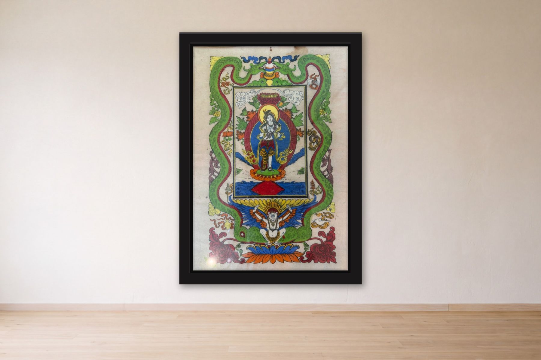 Untitled by Artist not recorded, framed on a gallery wall