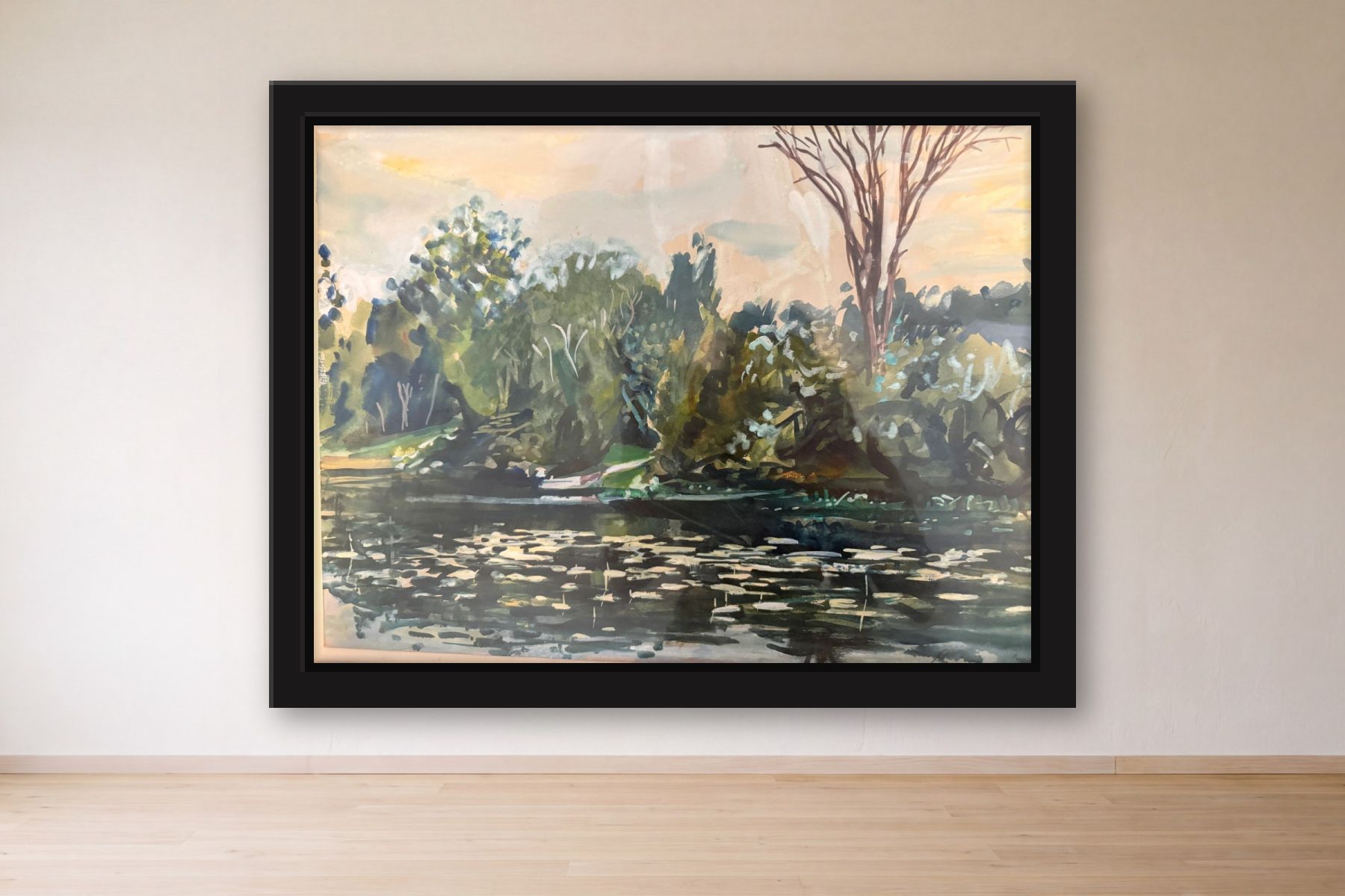 Untitled by Artist not recorded, framed on a gallery wall