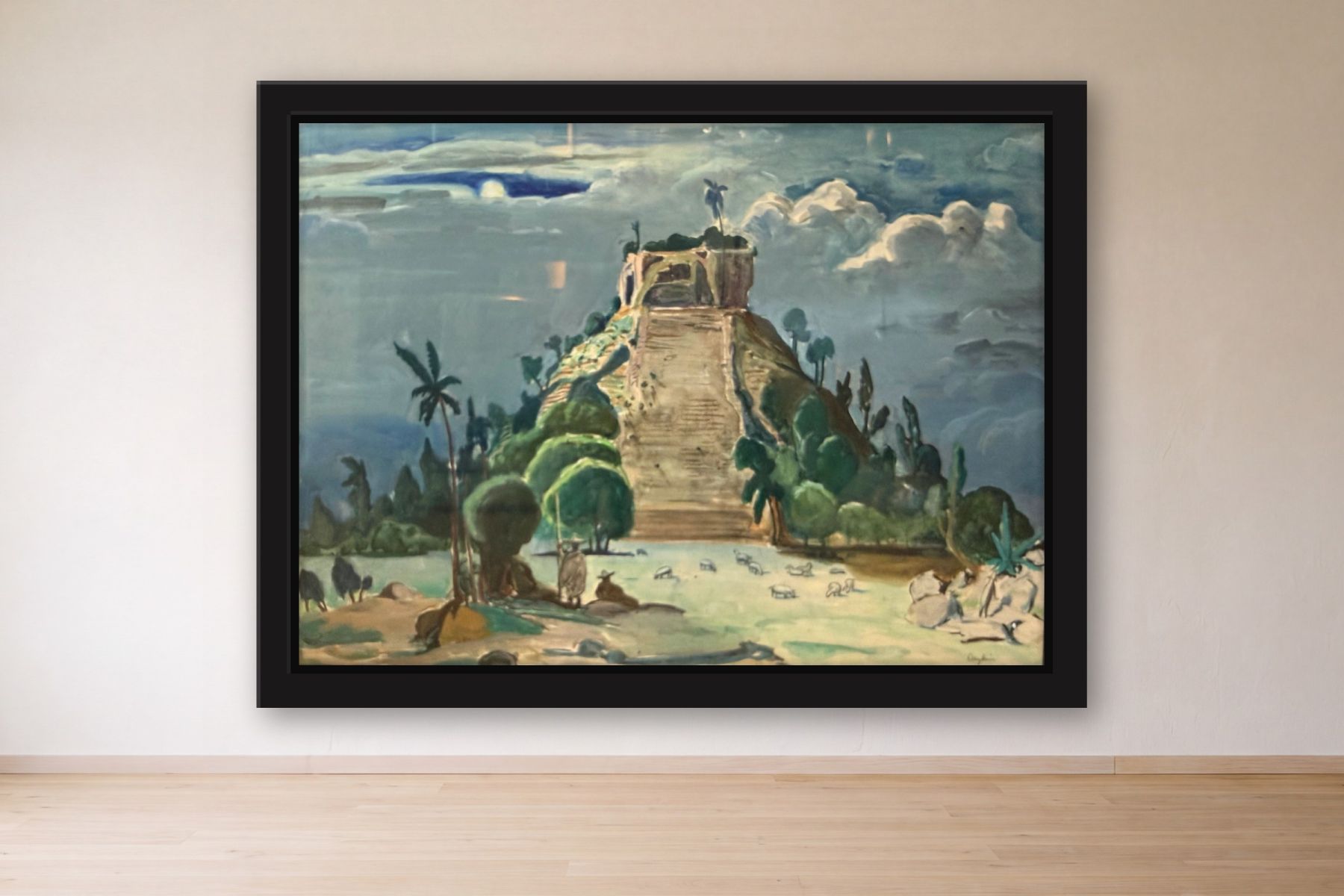 Untitled by Susan Daykin, framed on a gallery wall